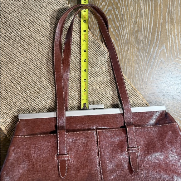 Kenneth Cole New York Brown Leather Shoulder Bag - Picture 11 of 16